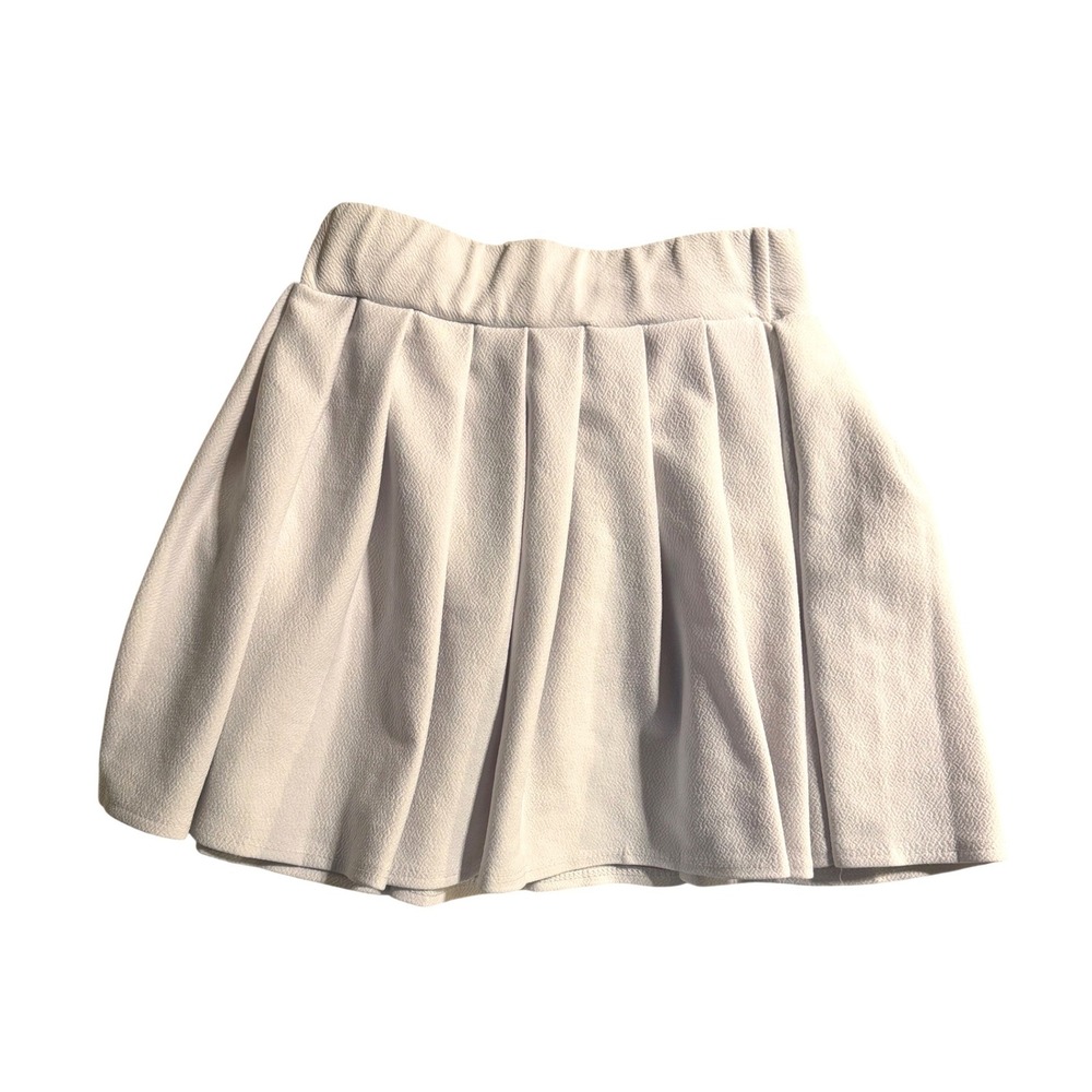 Love Streak Mini Skirt Pleated Skater‎ Style white Small Casual Cute